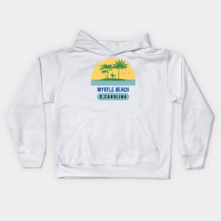 Myrtle Beach Sunset South Carolina Vintage Kids Hoodie